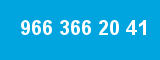 966 366 20 41 966 366 20 41